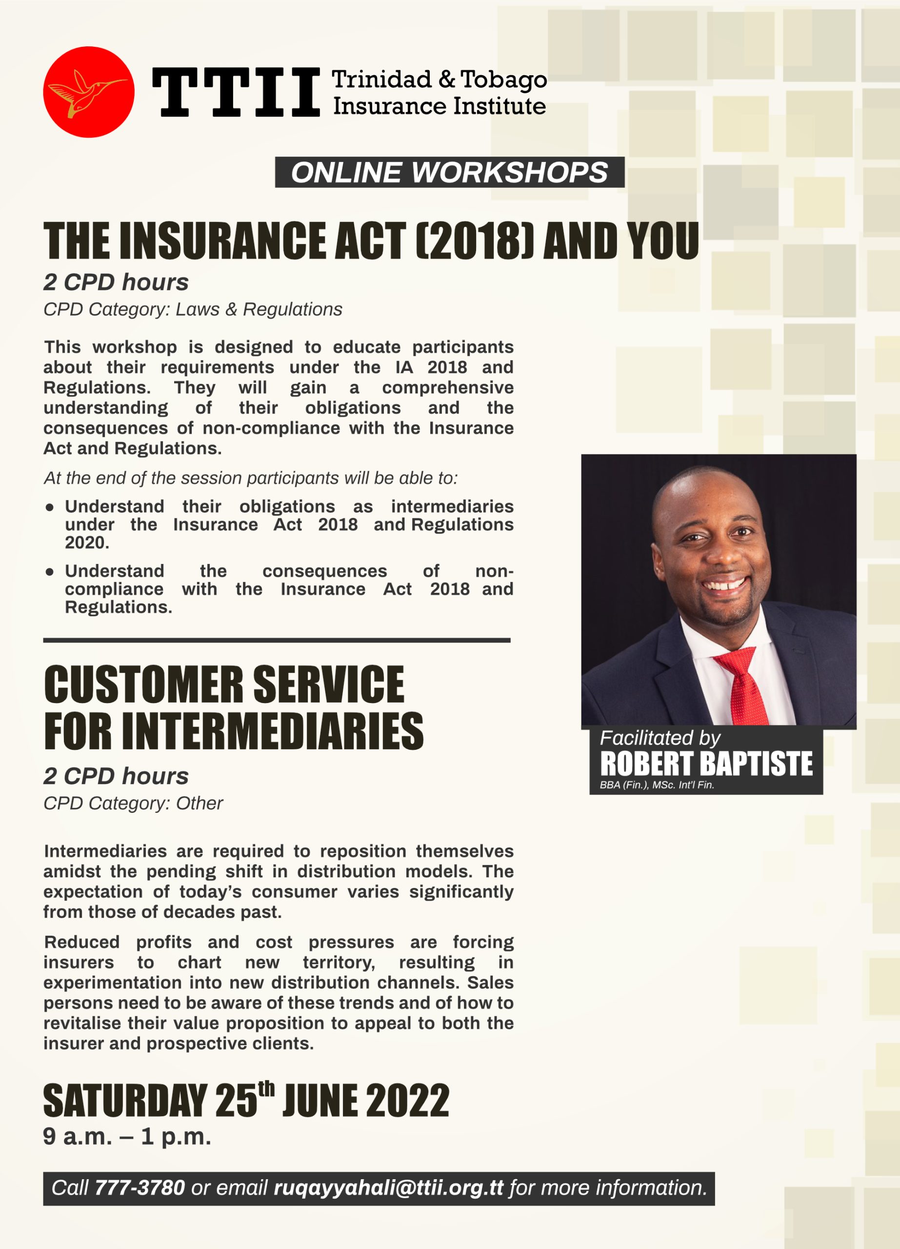 The Insurance Act 2018 & You and Customer Service for Intermediaries