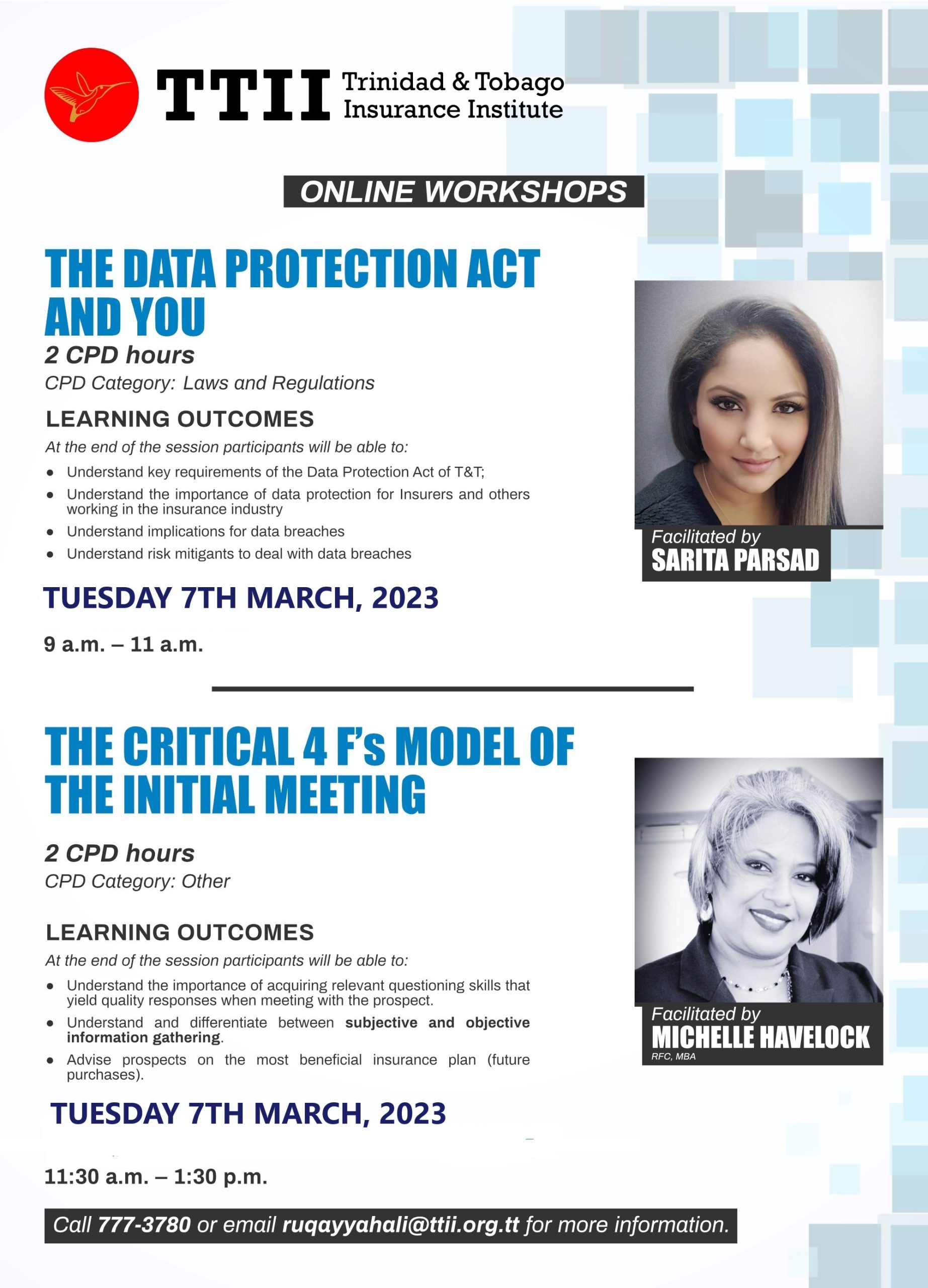 The Data Protection Act and You/Critical 4 F's Model of the Initial Meeting