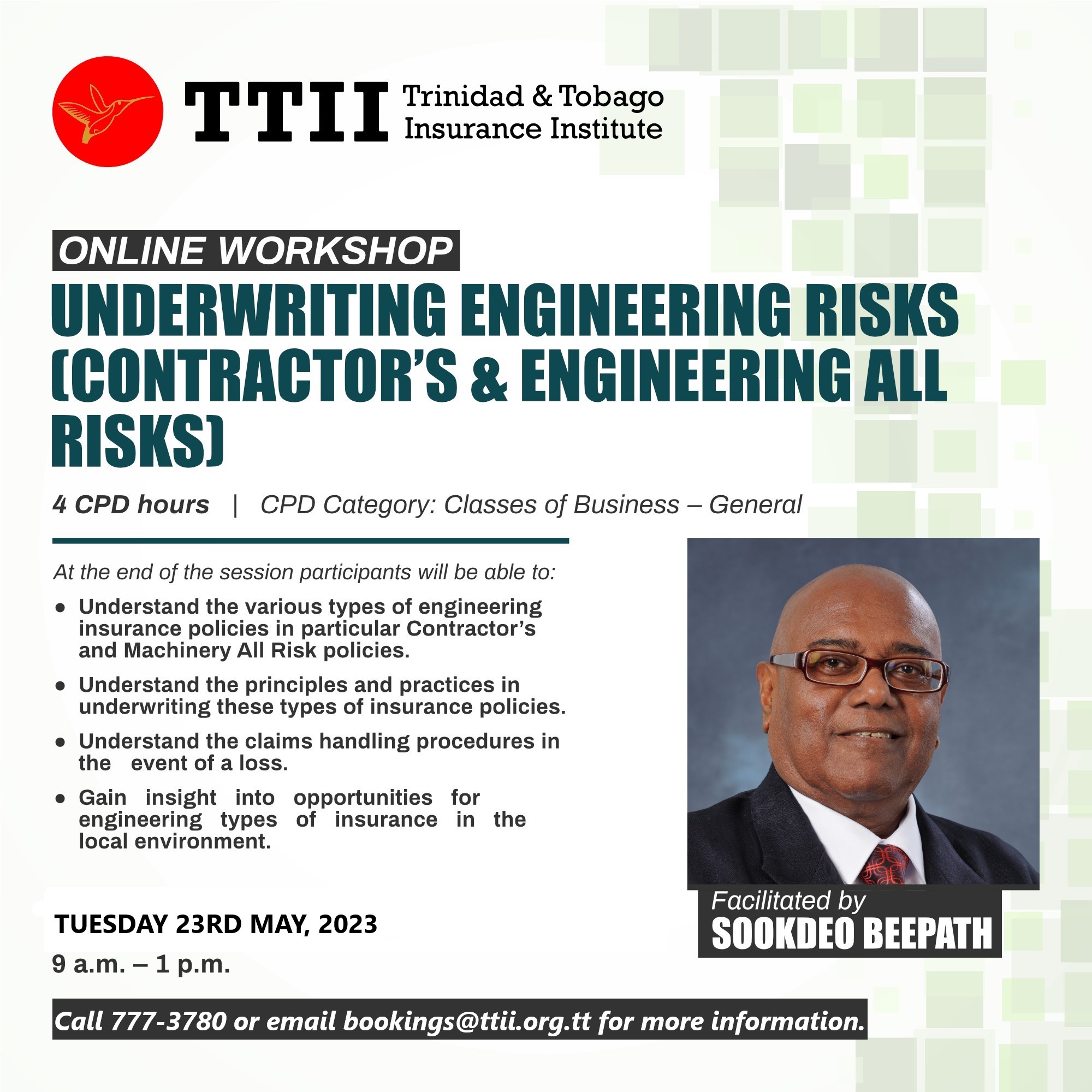 Underwriting Engineering Risks (Contractor’s & Engineering All Risks).