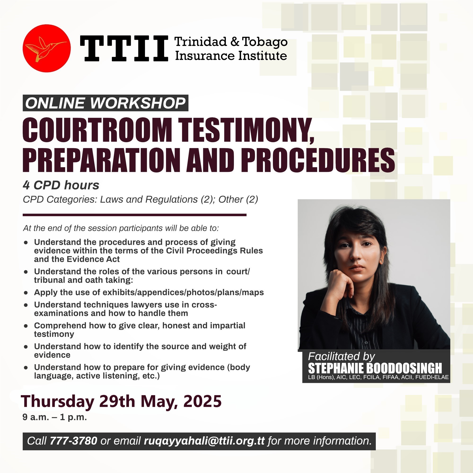 Courtroom Testimony, Preparation and Procedures