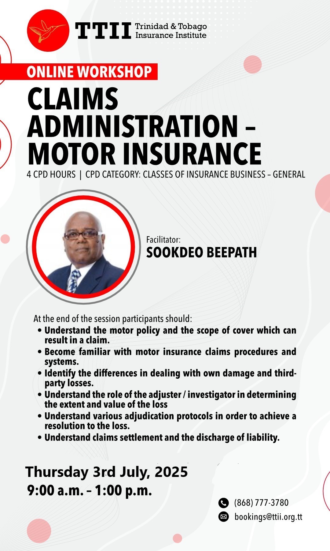 Claims Administration – Motor Insurance