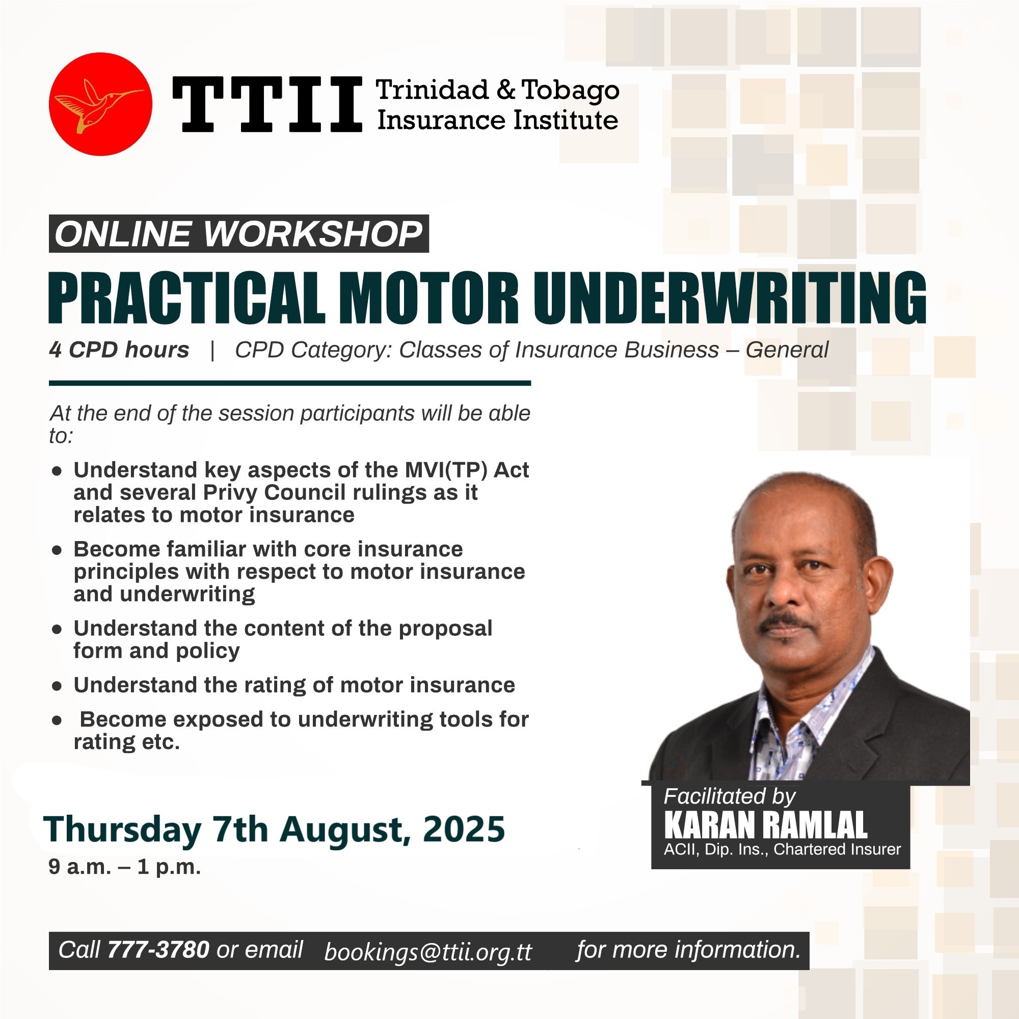Practical Motor Underwriting