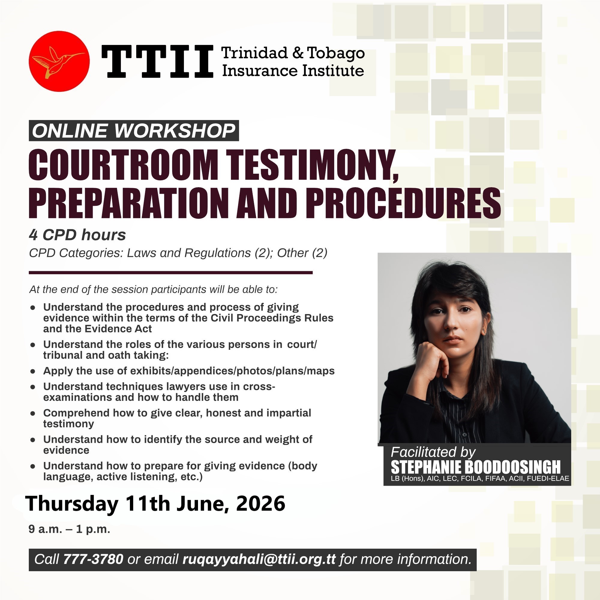 Courtroom Testimony, Preparation and Procedures