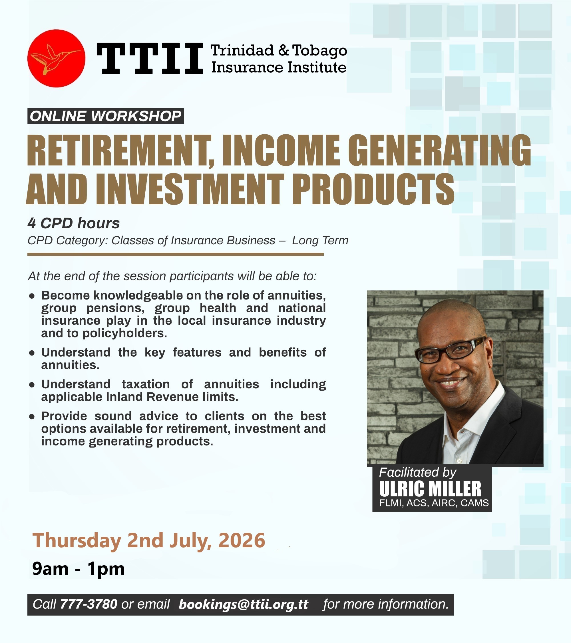 Retirement Income Generating and Investment Products