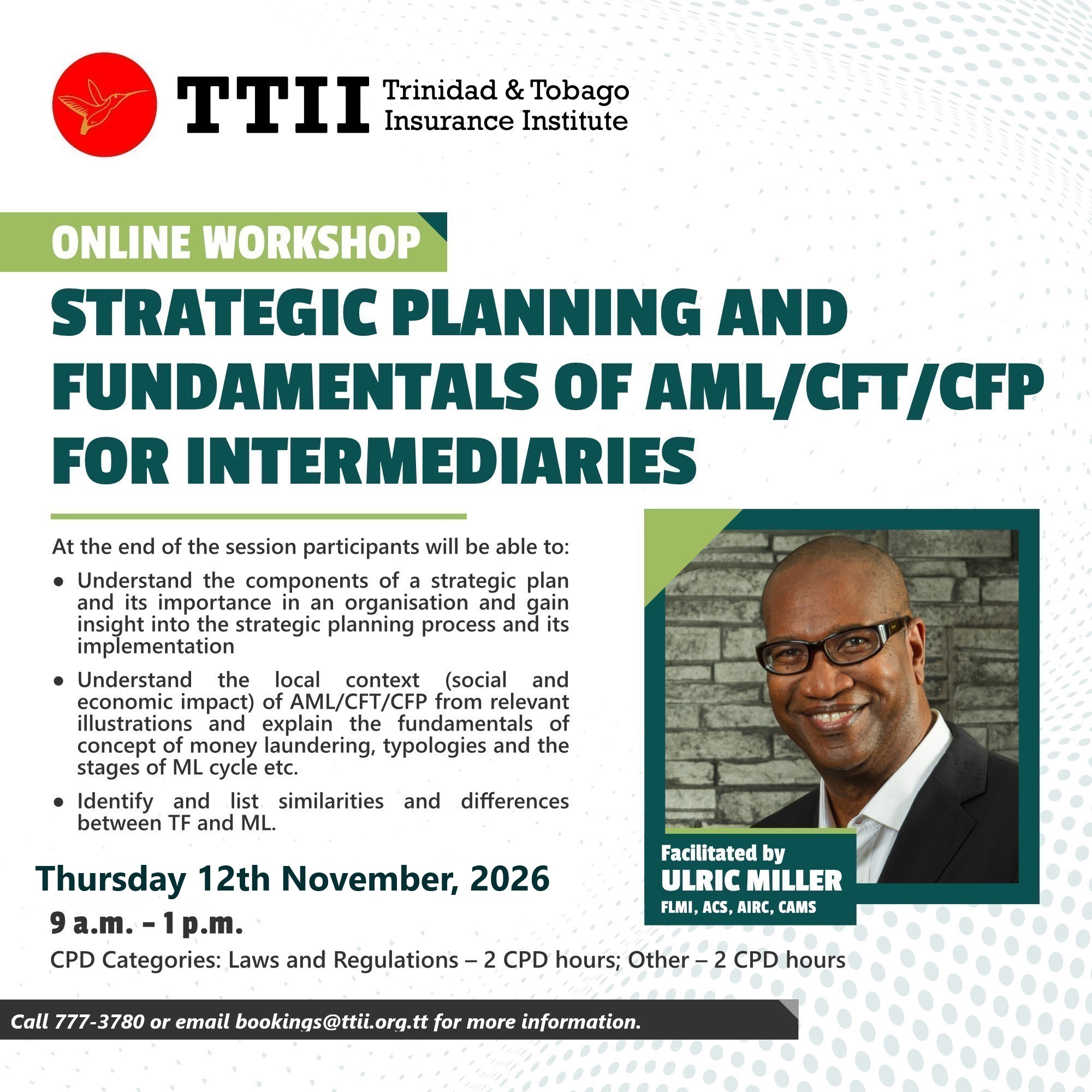 Strategic Planning and Fundamentals of AML/CFT/CFP for Itermediaries